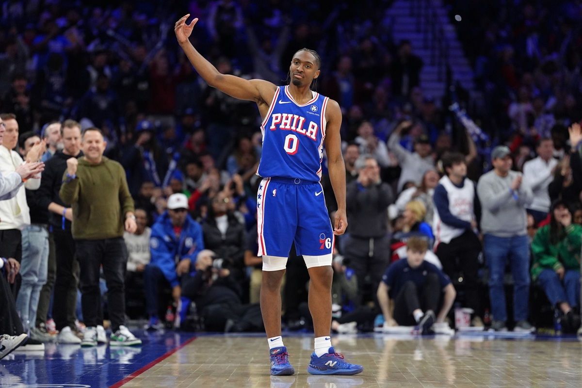 Tyrese Maxey (Sixers) contre les Mavericks