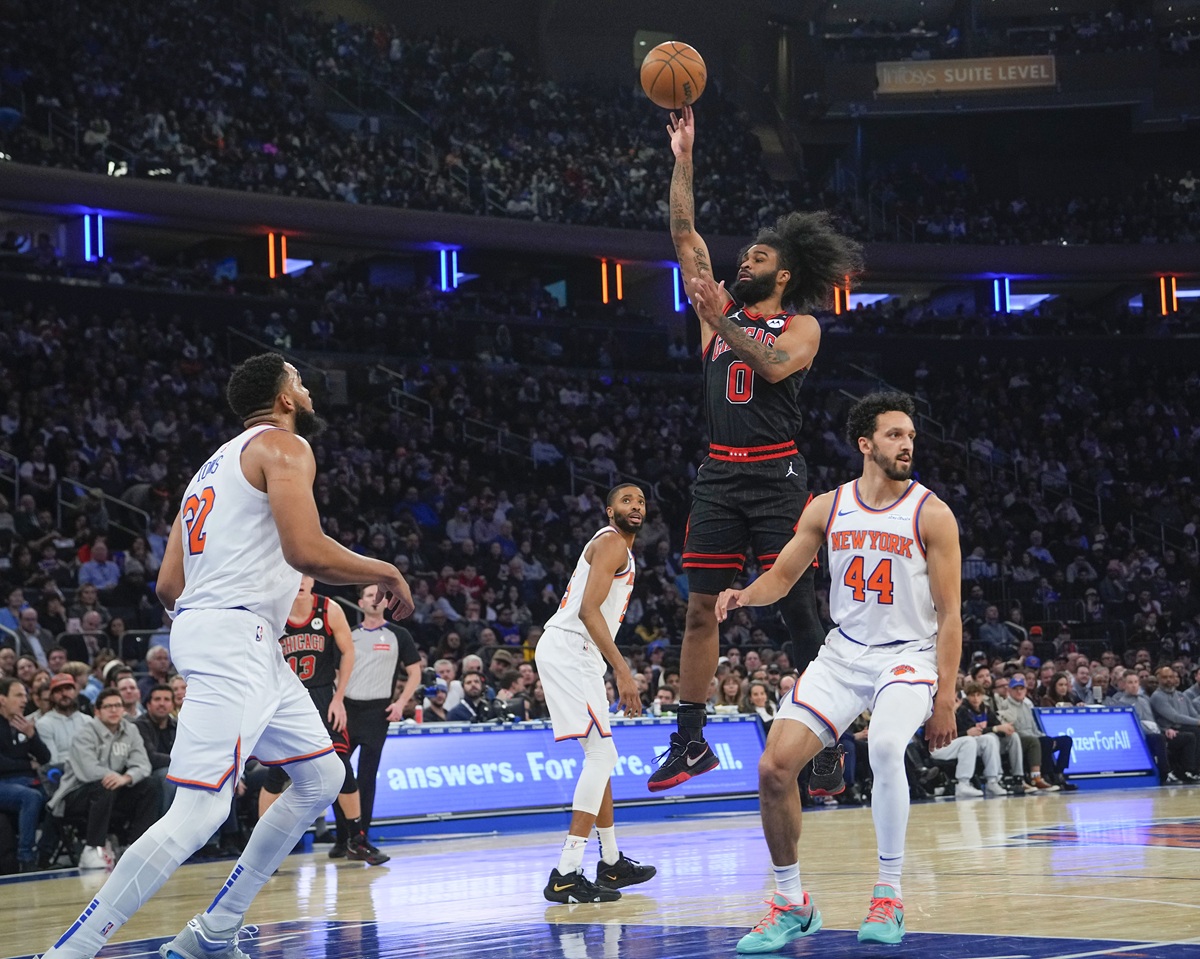 Coby White (Bulls) contre les Knicks