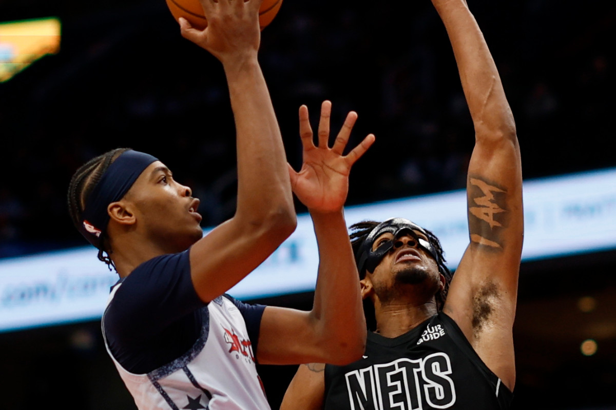 Bilal Coulibaly avec les Wizards face aux Nets