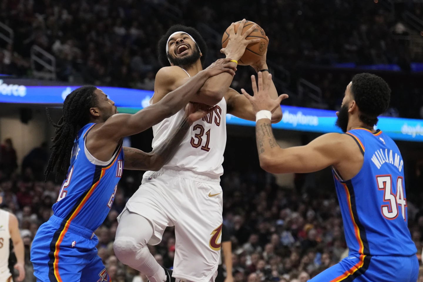 Jarrett Allen avec les Cavaliers durant cette saison 2024/25