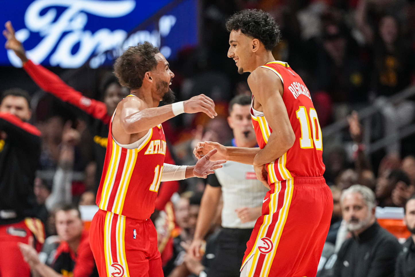 Trae Young et Zaccharie Risacher en NBA