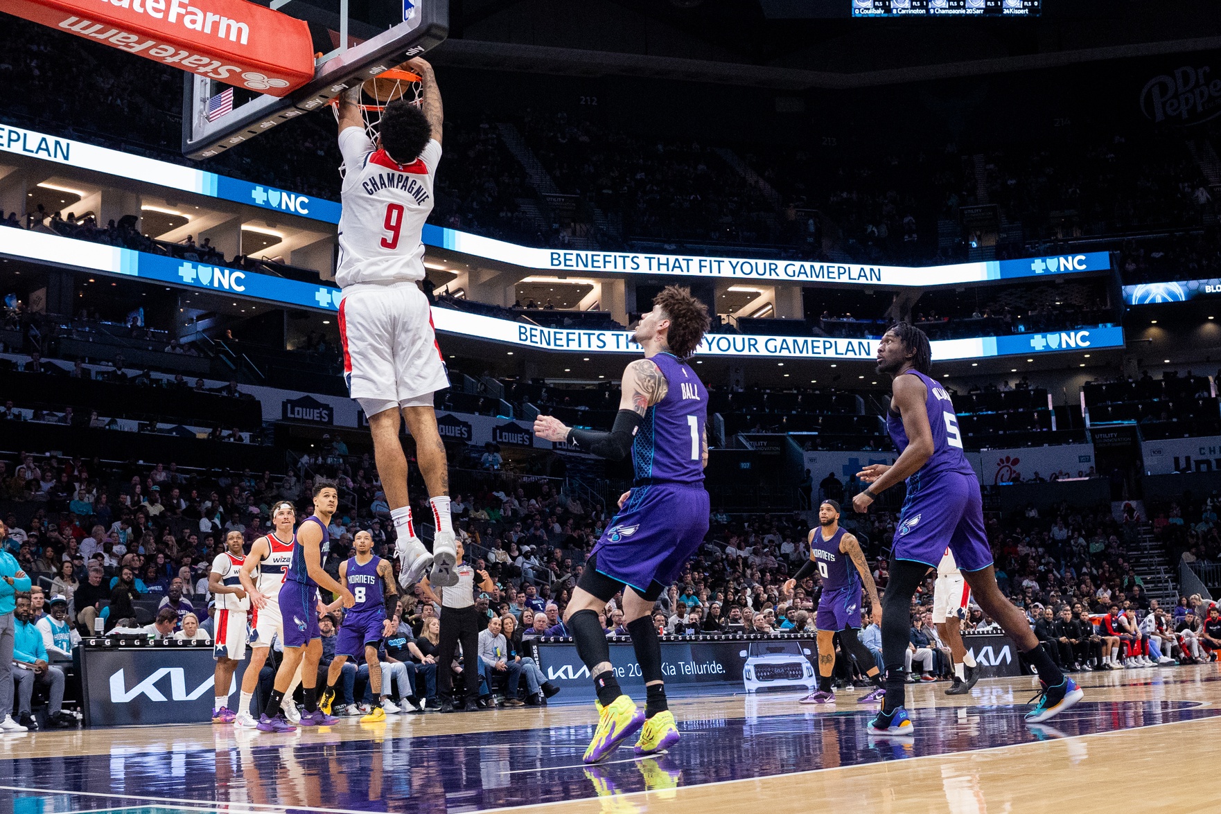 Justin Champagnie avec les Wizards