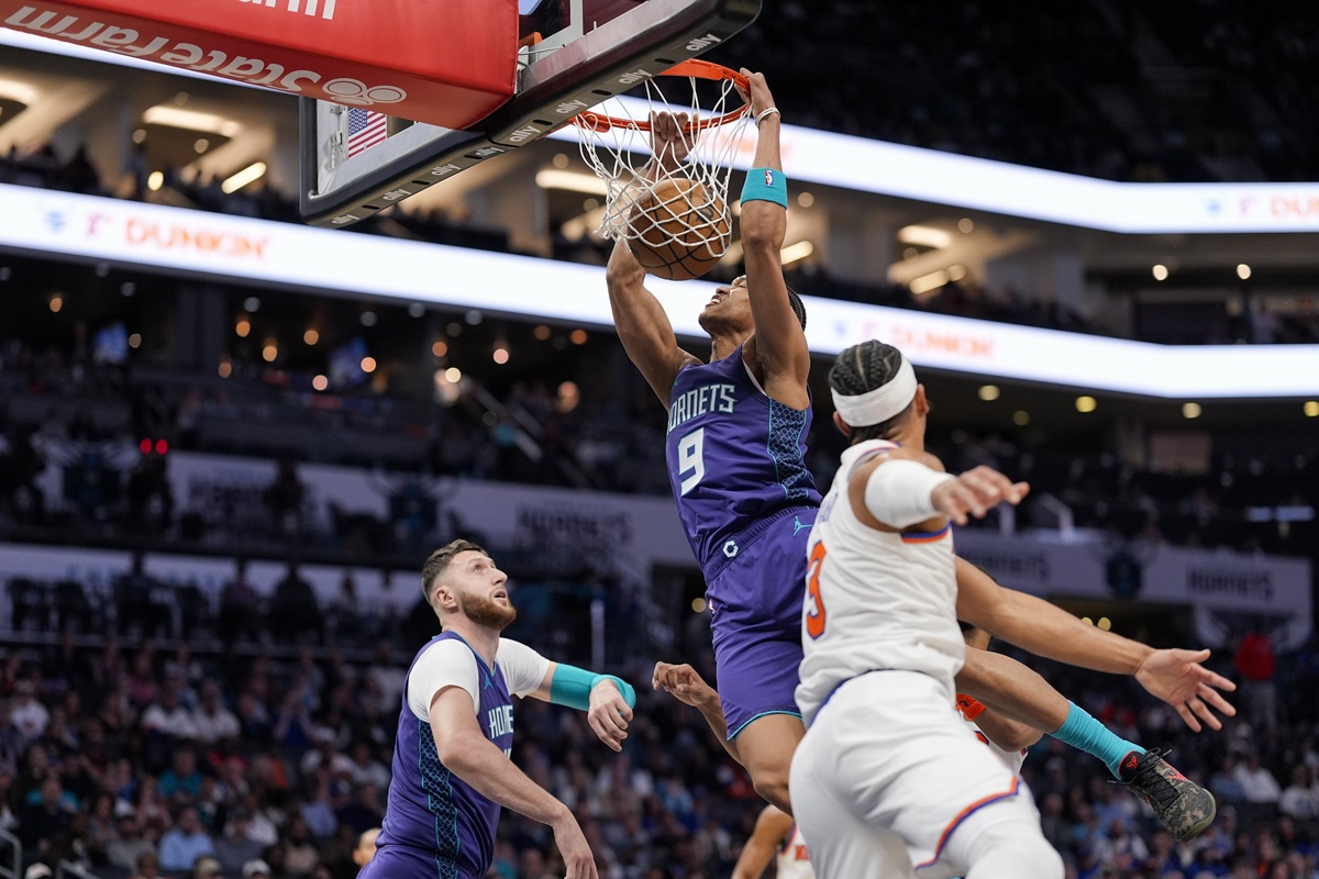 Wendell Moore Jr (Hornets) contre les Knicks