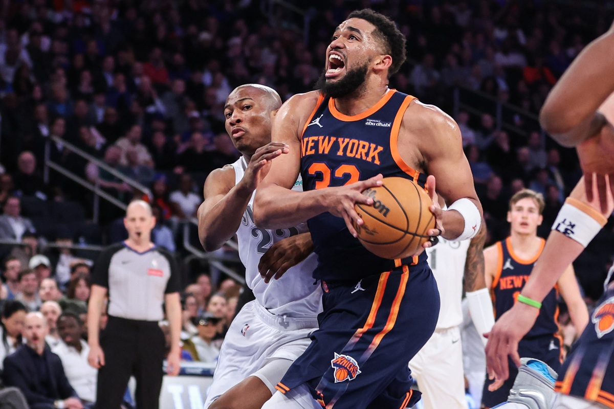 Karl-Anthony Towns (Knicks) contre les Mavericks