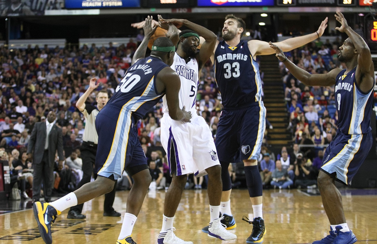 Memphis Grizzlies époque Grit and Grind, ici le 7 avril 2013 contre les Kings