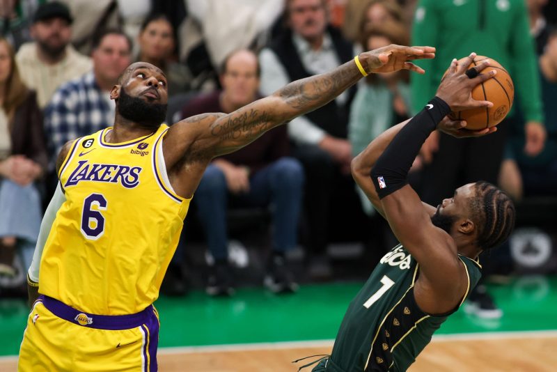 lebron james lakers celtics