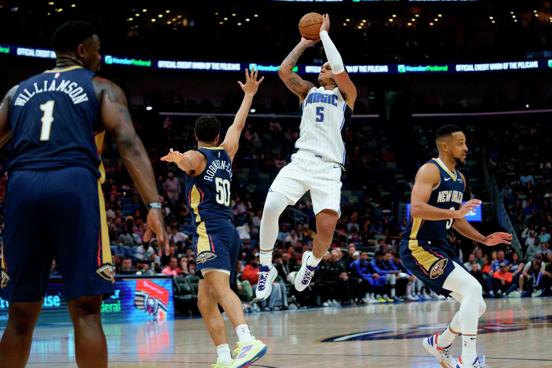 Paolo Banchero face à Zion Williamson