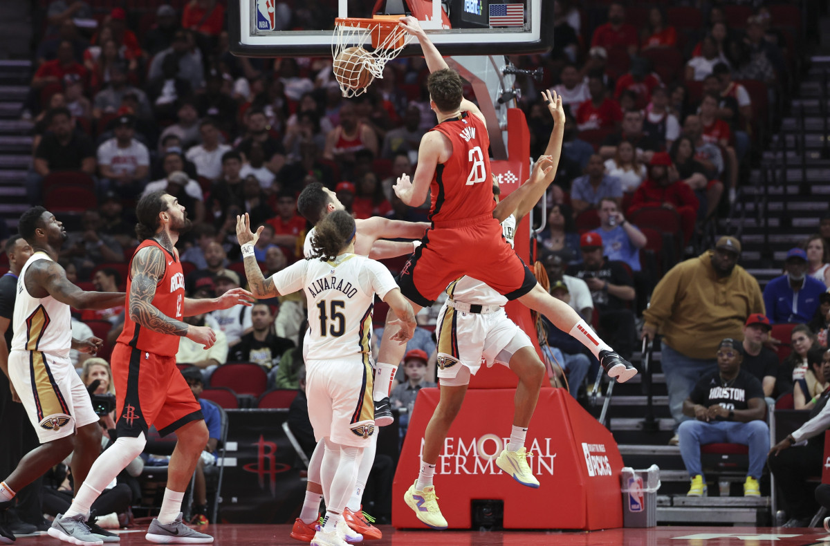 Les Rockets d'Alperen Sengun face aux Pelicans