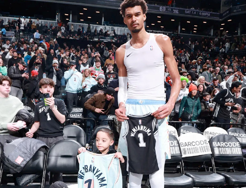 wembanyama maillot cadeau