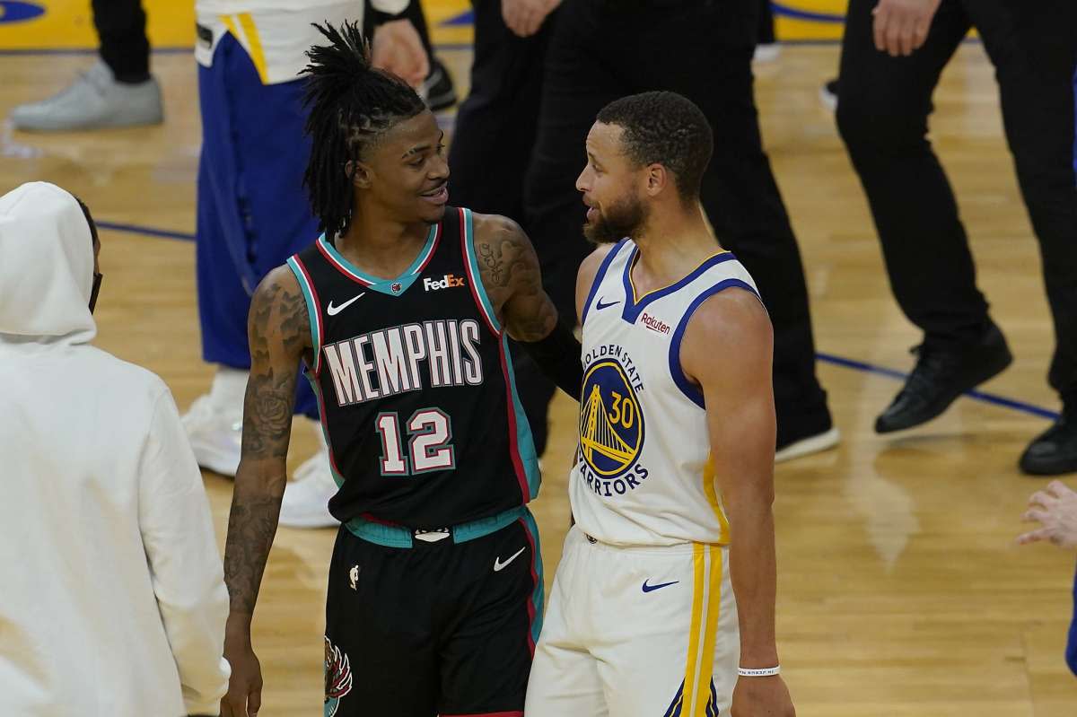 Stephen Curry et Ja Morant