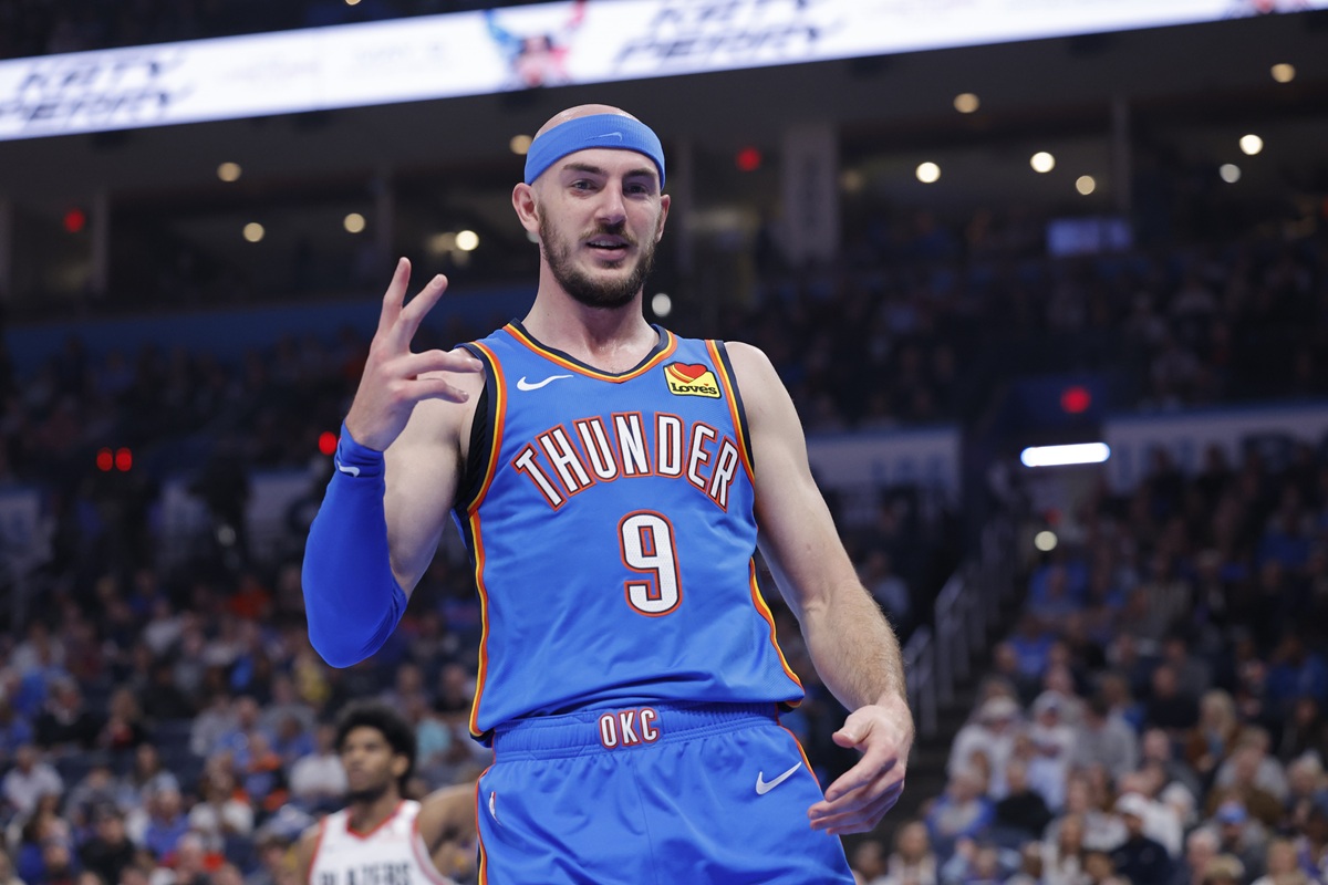 Alex Caruso avec le Thunder contre les Blazers