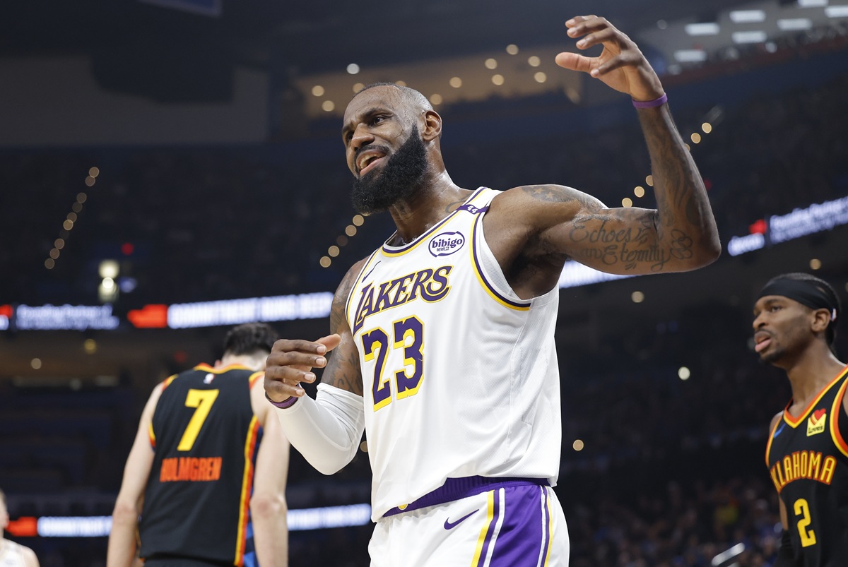 LeBron James (Lakers) contre le Thunder