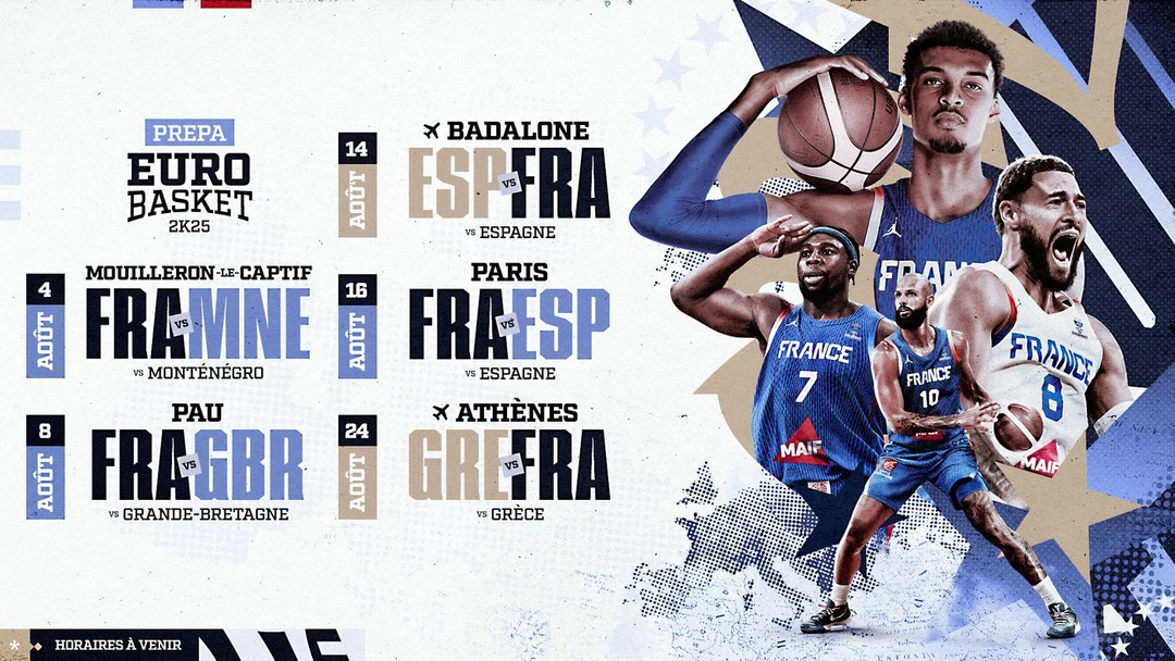 La préparation de l'Equipe de France pour l'EuroBasket 2025