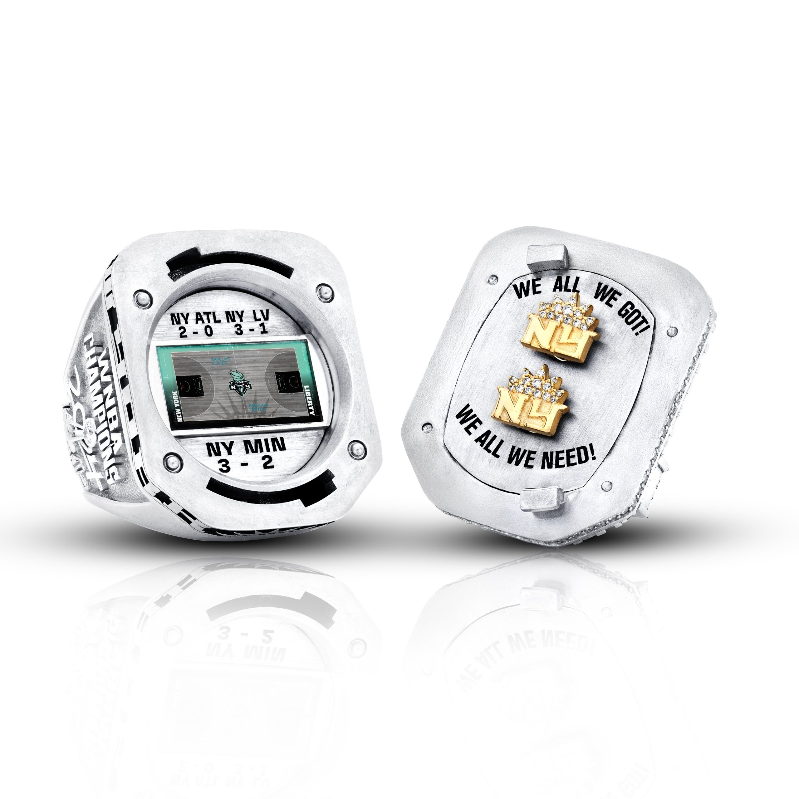 Les bagues de champion du New York Liberty