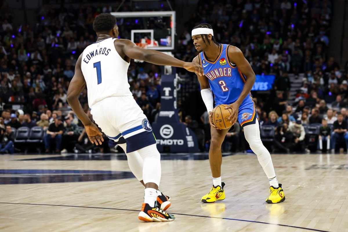 Anthony Edwards et Shai Gilgeous-Alexander