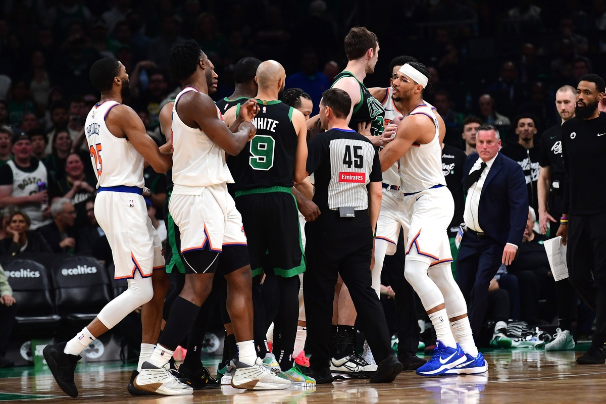 Les Celtics face aux Knicks