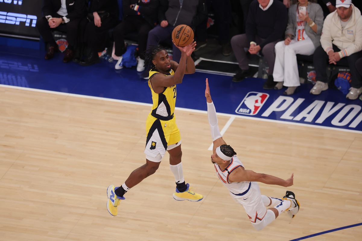 Aaron Nesmith (Pacers) contre les Knicks au Game 1