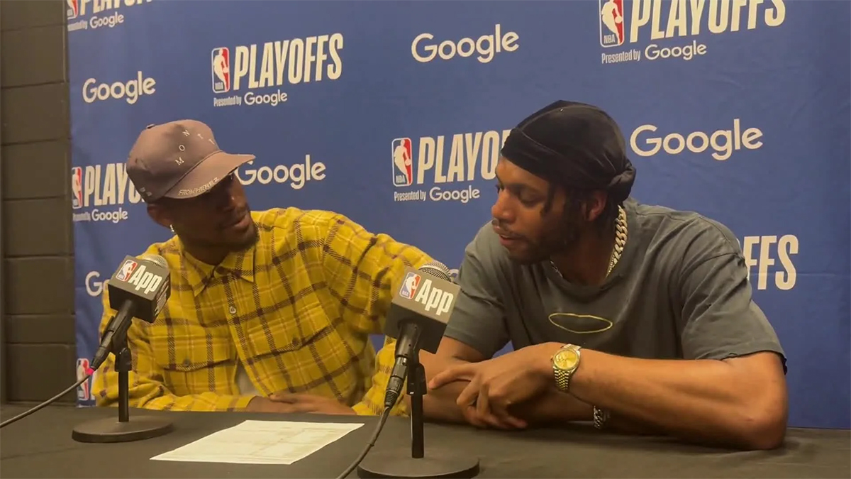 Jimmy Butler et Buddy Hield avec les Warriors