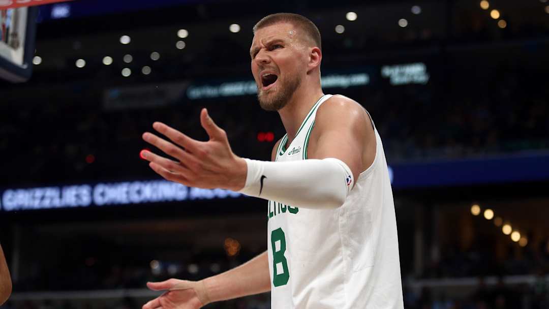 Kristaps Porzingis avec les Celtics