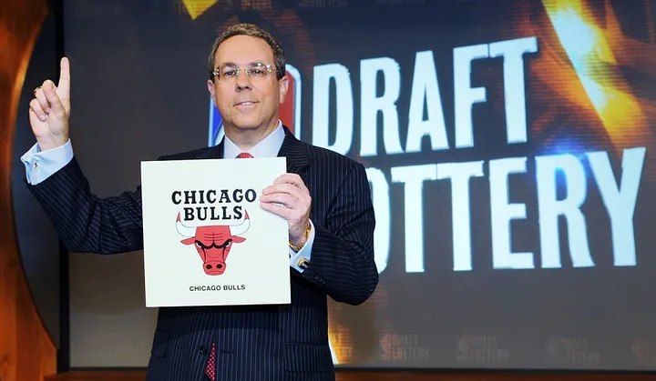 Les Bulls lors de la lottery de la NBA
