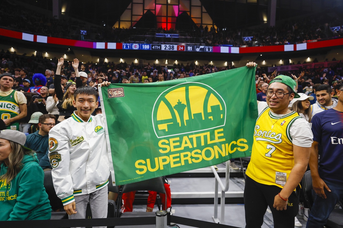Les fans des Super Sonics de Seattle