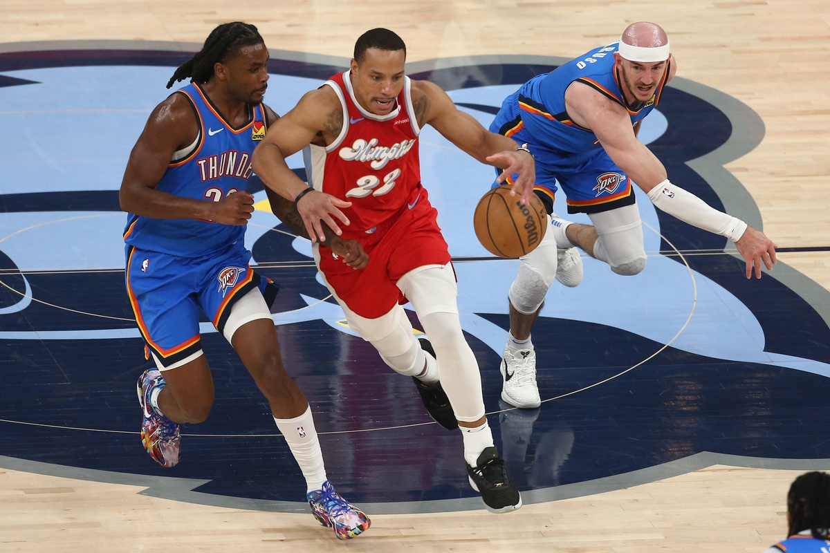 Cason Wallace et Alex Caruso avec le Thunder