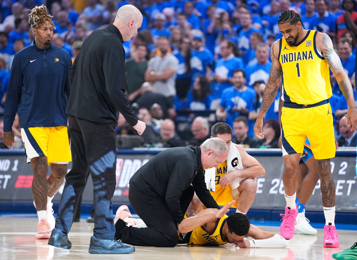 Tyrese Haliburton (Pacers) blessé contre le Thunder lors du Game 7 des finales