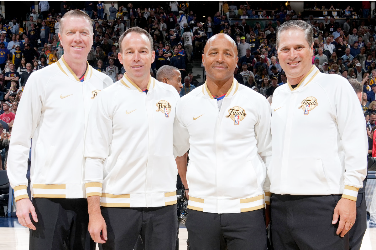 Les arbitres lors des Finals NBA