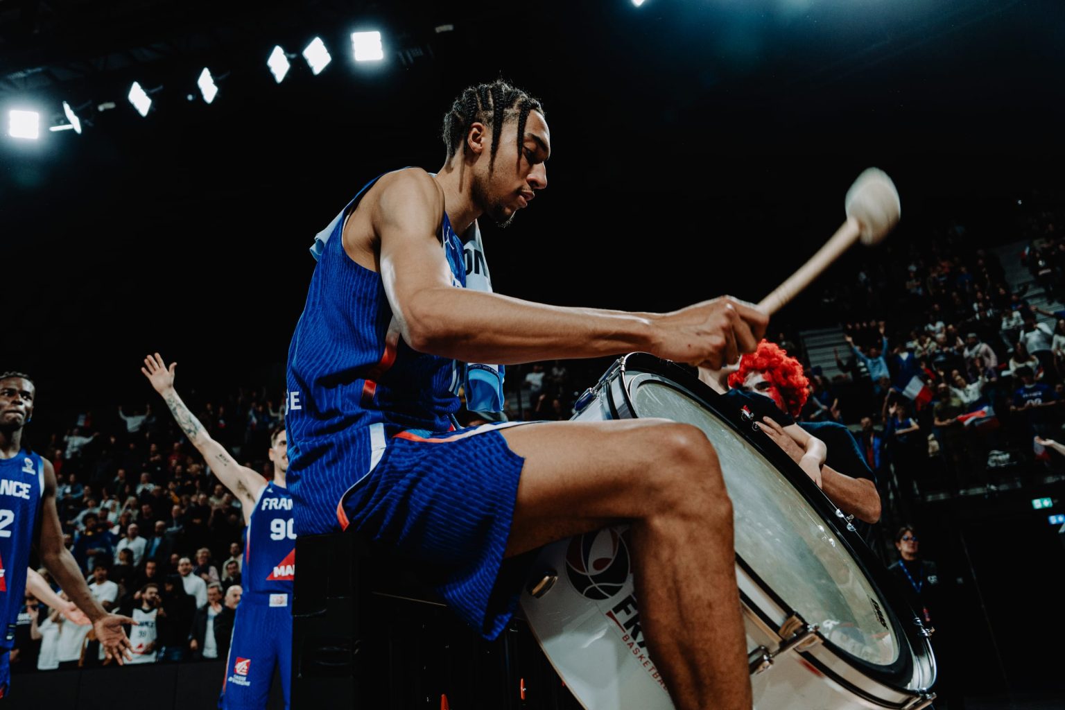 Noa Essengue avec l'équipe de France