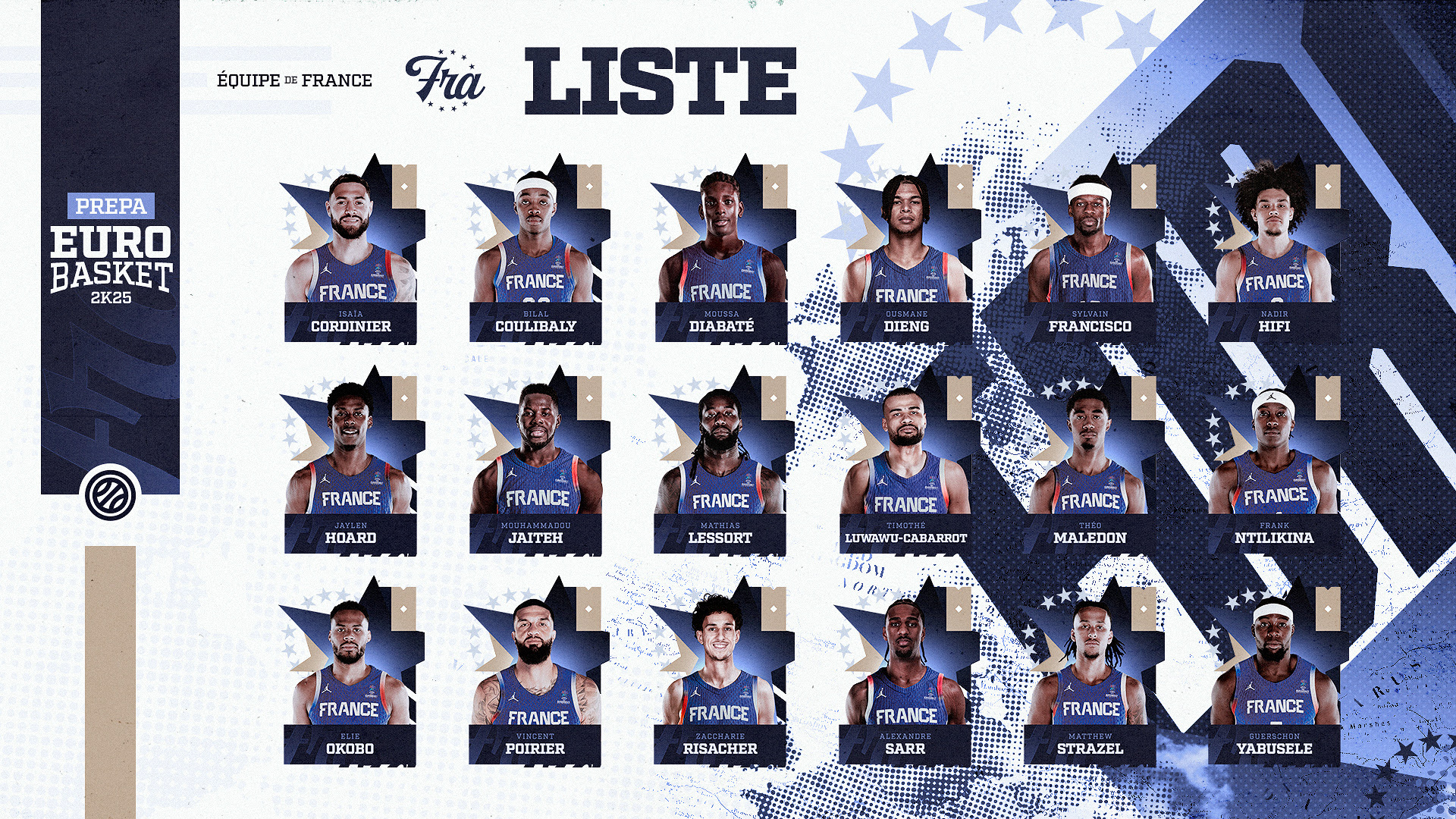 La pré-sélection de l'Equipe de France pour l'Euro 2025