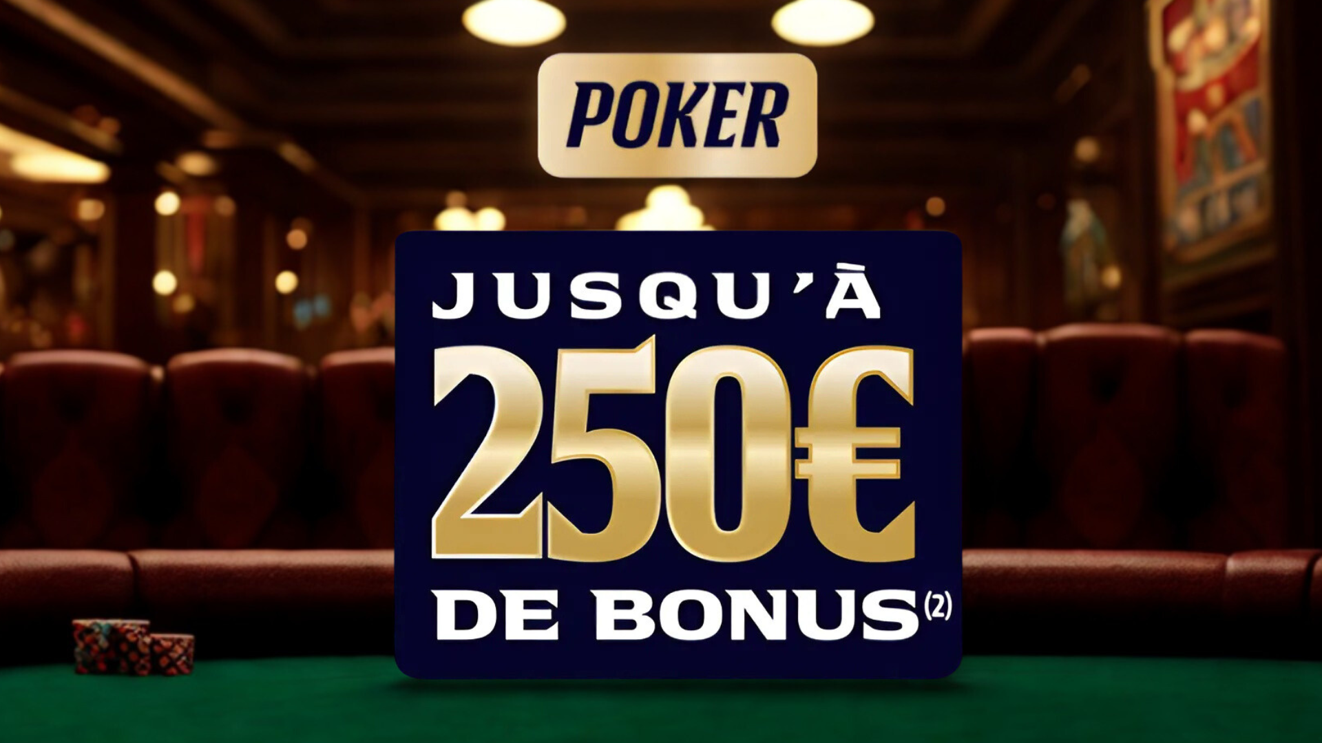 250€ de bonus poker sur Parions Sport