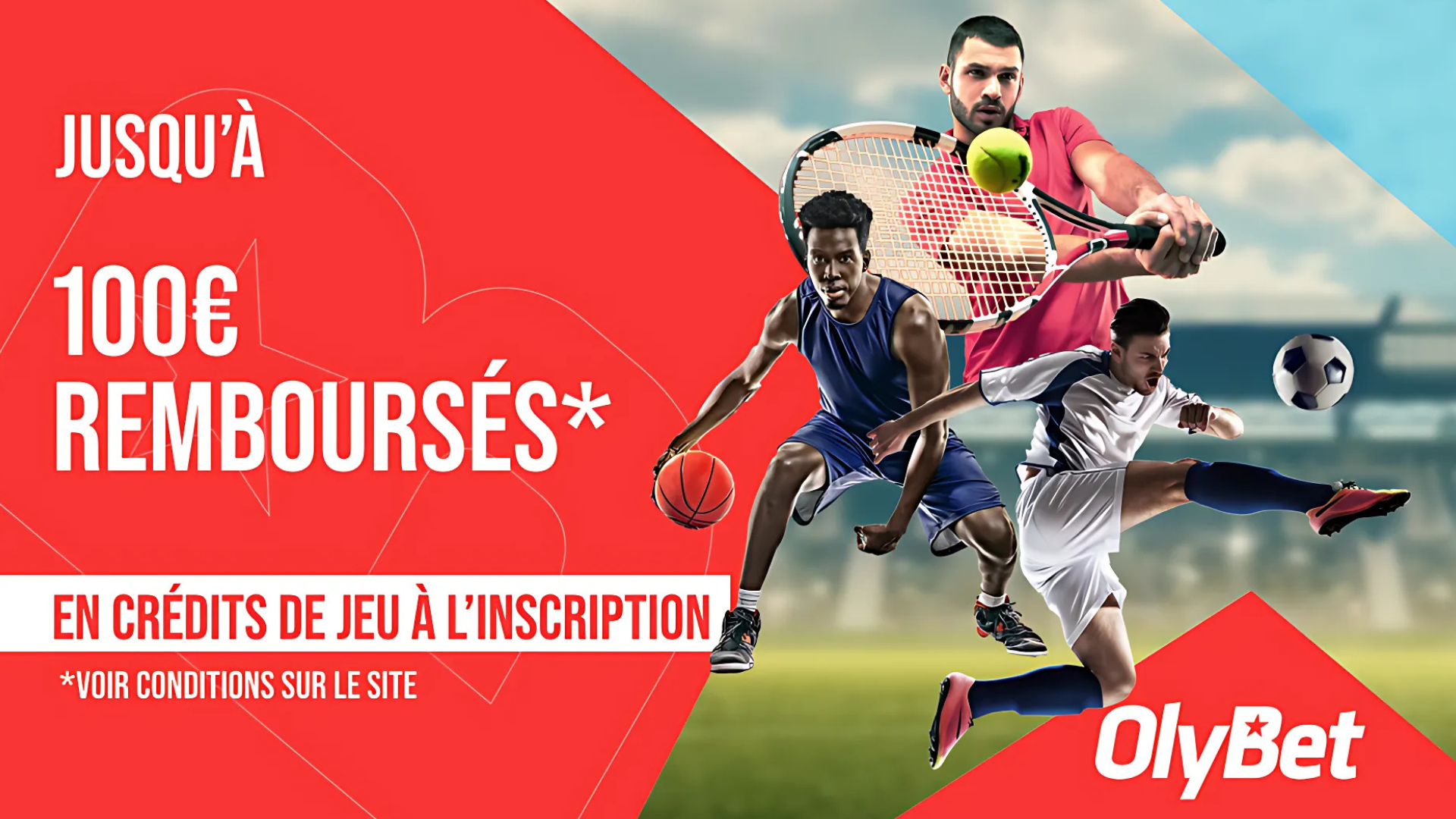 Olybet propose un bonus ede bienvenue en 2 temps