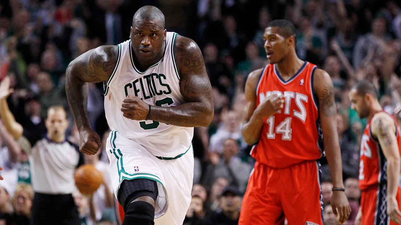 Shaquille O'Neal avec les Celtics