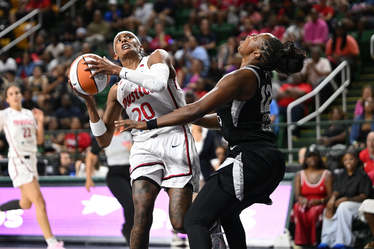 Les Aces face aux Mystics en WNBA