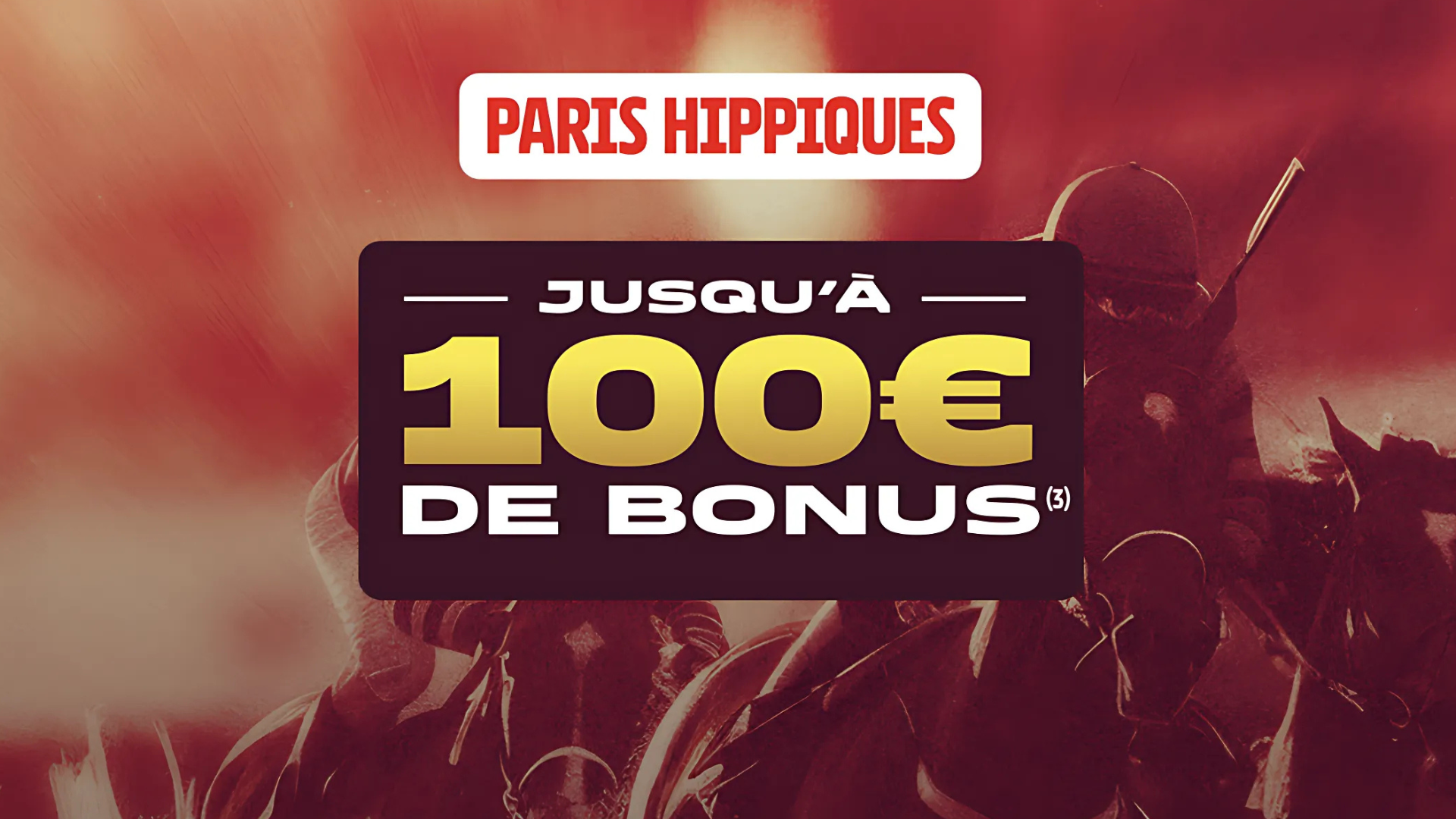 Jusqu'à 100€ de bonus sur les paris hippiques avec le code promo Parions Sport Turf
