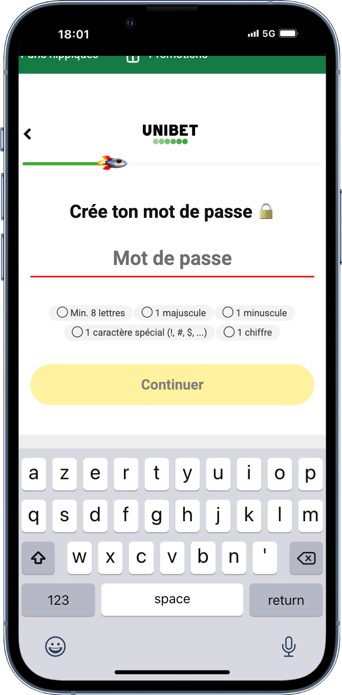 S'inscrire sur Unibet avec le code promotionnel pour débloquer le bonus de bienvenue