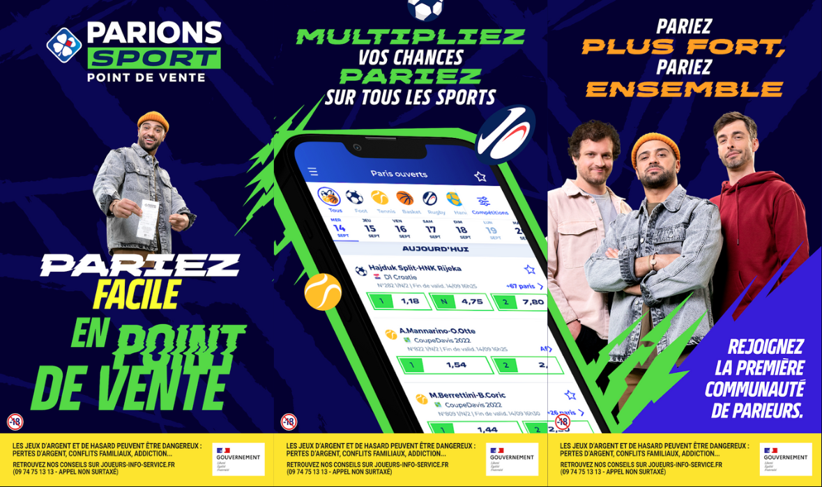 Il faut différencier les applications Parions sport point de vente et Parions Sport en Ligne