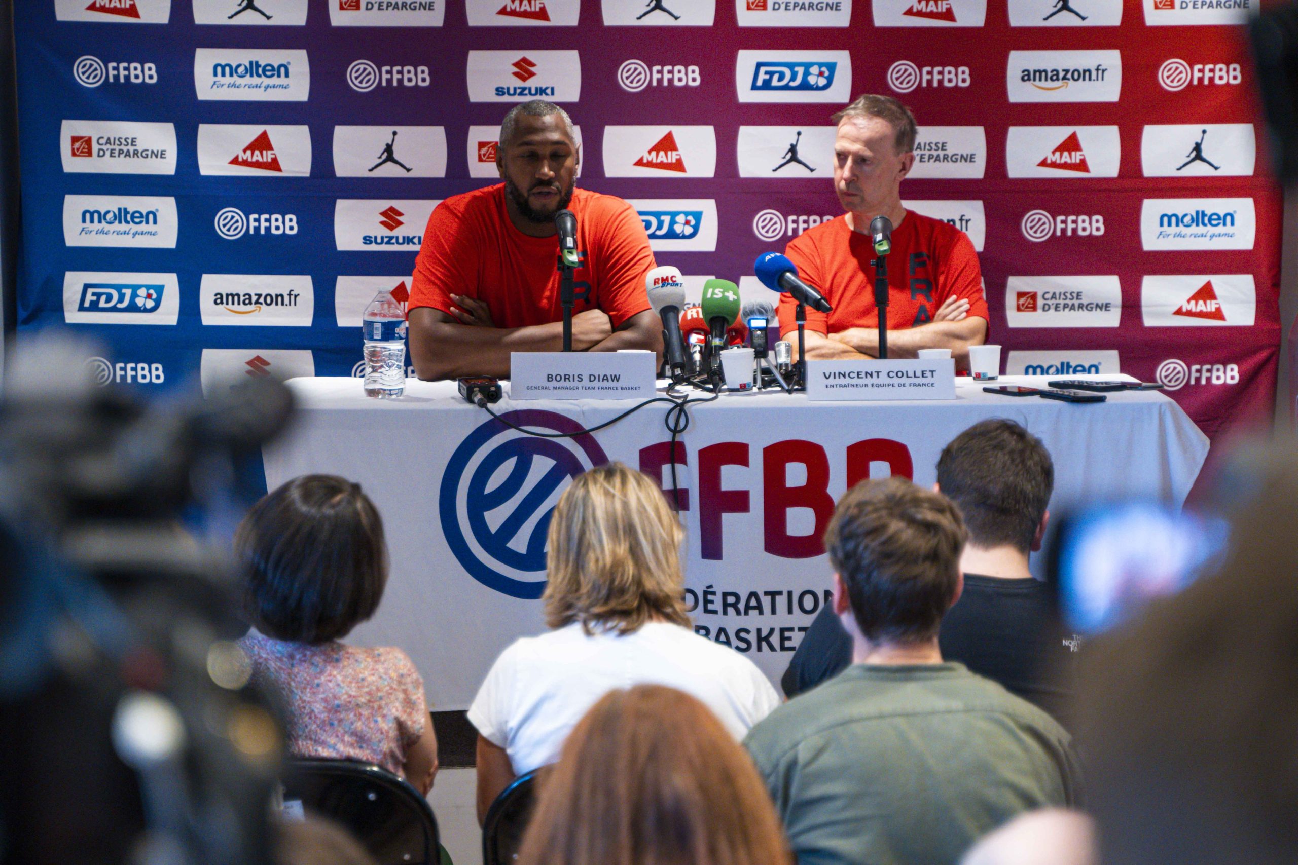 Boris Diaw avec l'Equipe de France