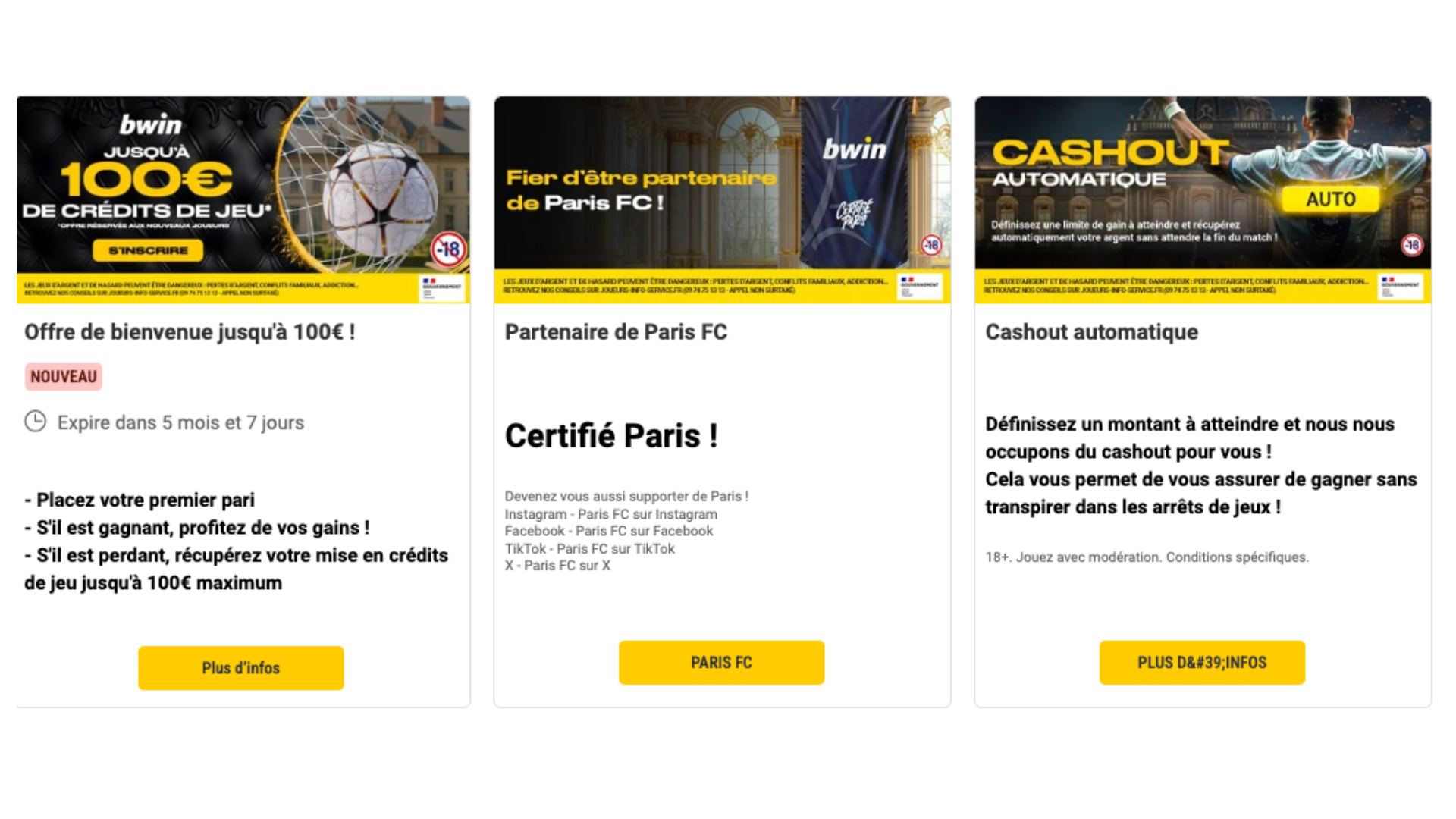 Découvrez le nombre de promotions à retrouver sur l'appli Bwin