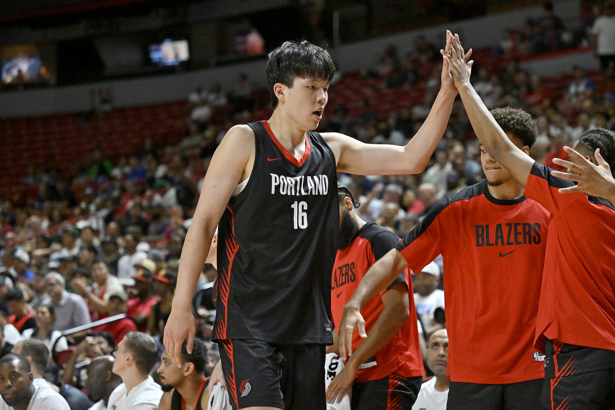 Yang Hansen avec les Blazers