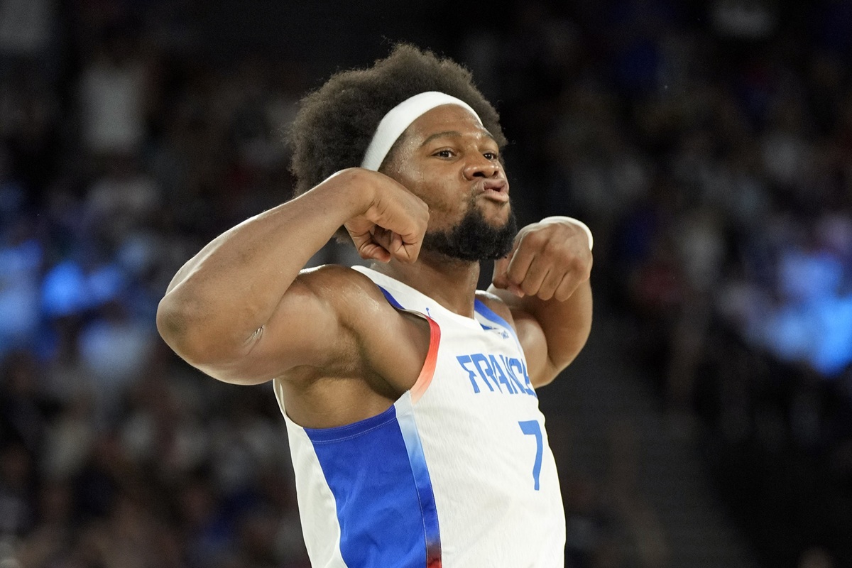 Guerschon Yabusele avec l'équipe de France durant les JO 2024