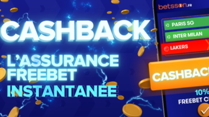 Cashback avec le code betsson : récupérez 10% de votre mise sur combiné perdu