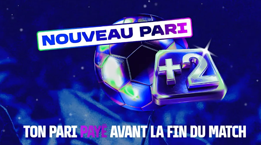 Promotion Parions Sport Deux buts d’avance c’est gagné option pari validé dès 2 buts d’écart