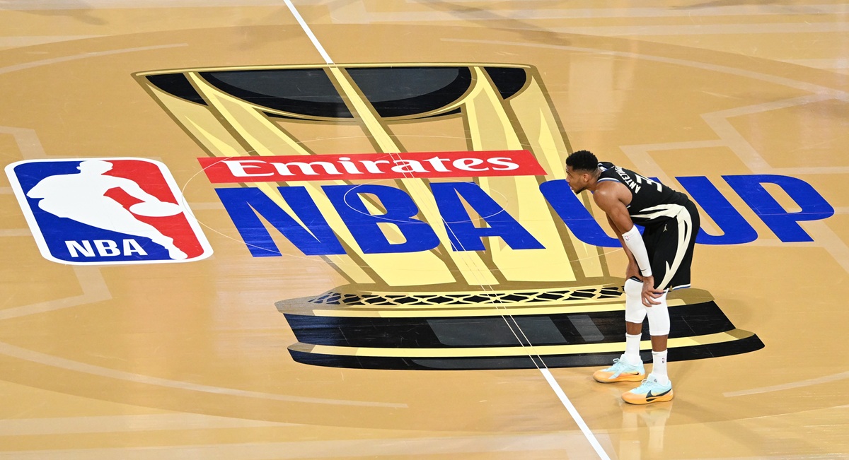 Giannis-Antetokounmpo lors de la finale de la NBA Cup 2024