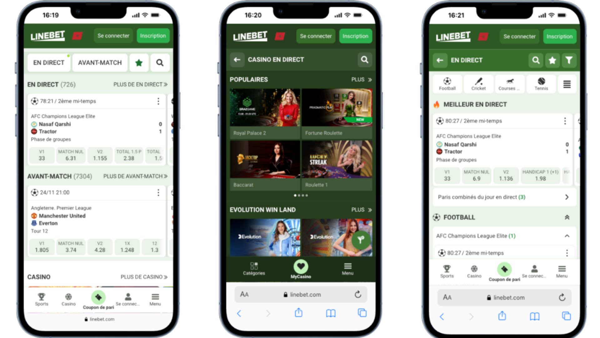 Découvrez les différentes fonctionnalités de l'APK Linebet 