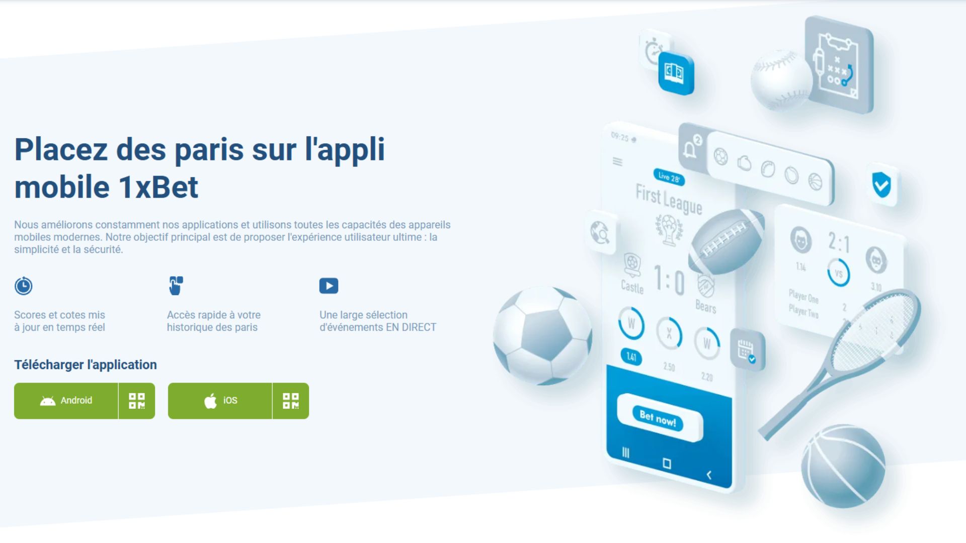 Telecharger 1xbet apk android gratuit - installation fichier APK 1xBet 2026 Afrique