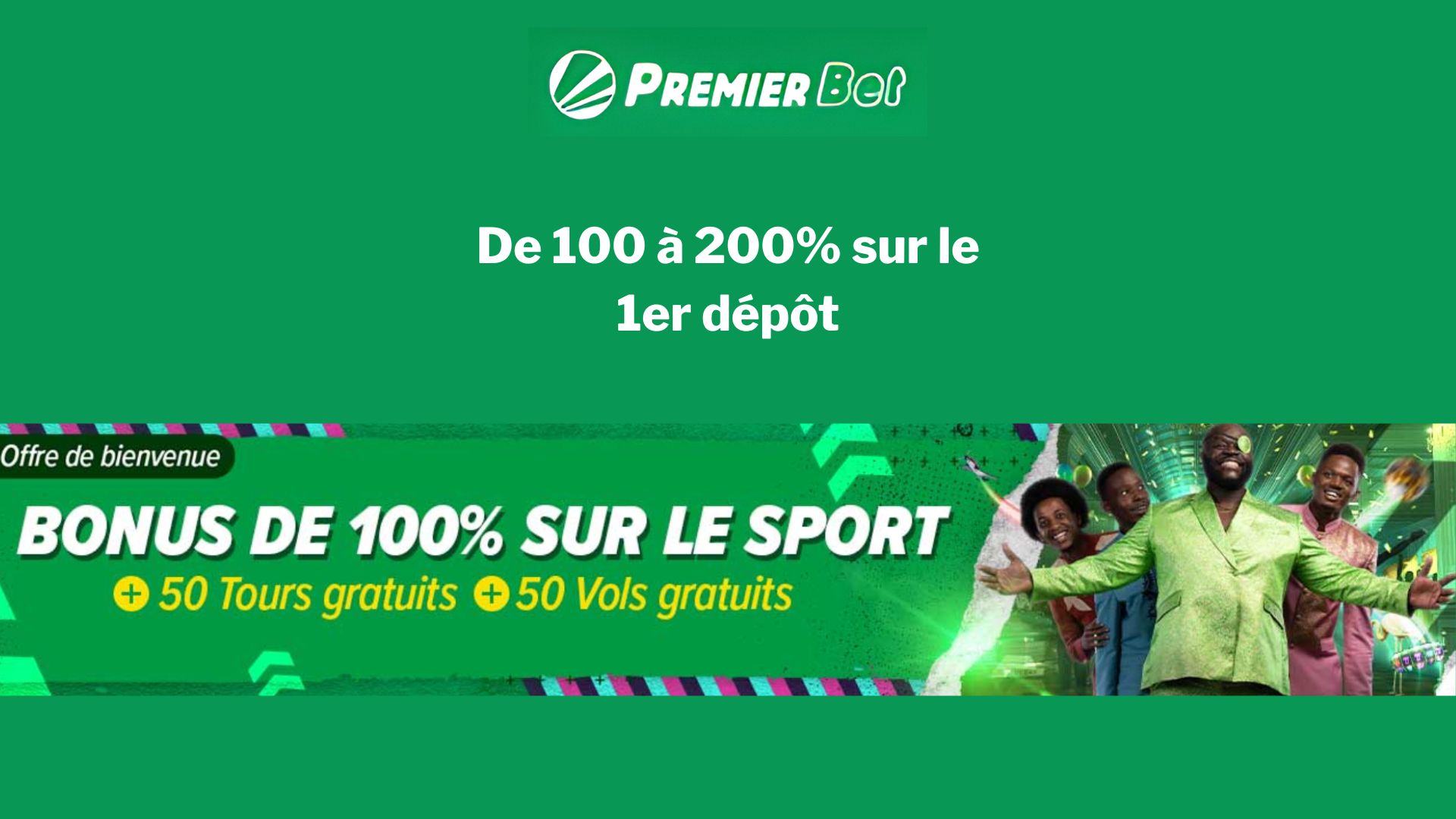 Recevez le bonus de bienvenue sport sur Premier Bet avec l'app mobile