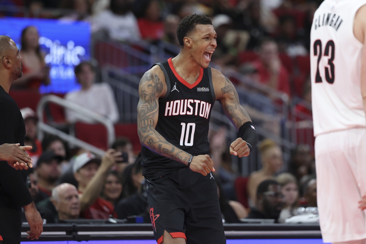 Jabari Smith Jr (Rockets) contre les Blazers