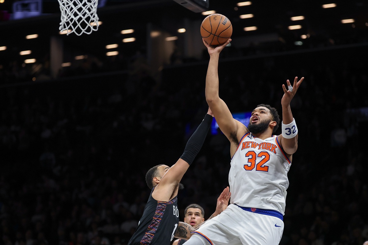 Karl-Anthony Towns (Knicks) contre les Nets
