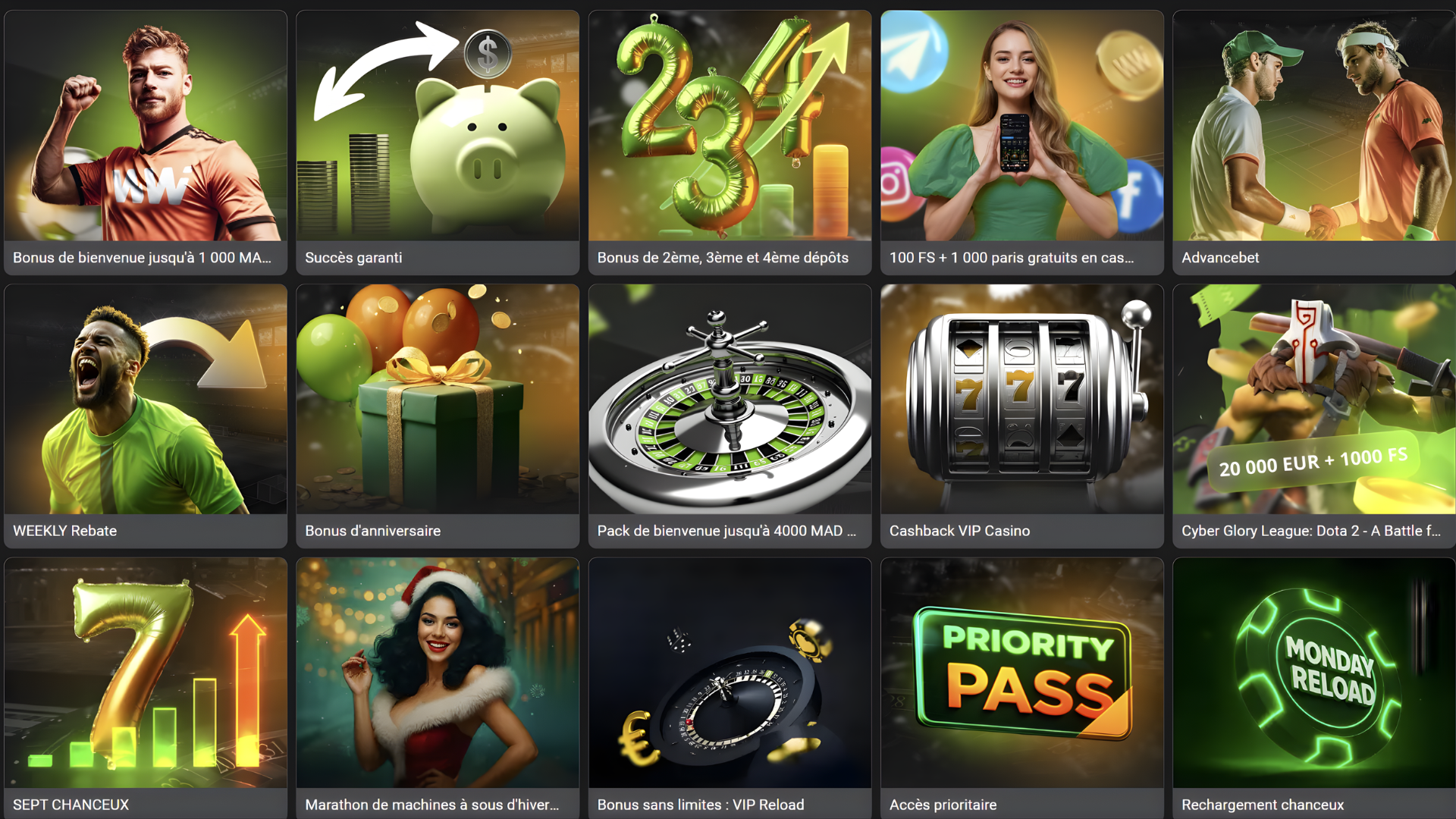 Fonctionnalités WinWin bookmaker avec cash out, streaming en direct et paris multi-live